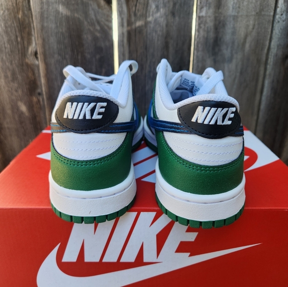 Nike Dunk Low Malachite/Black/White/Photo Blue 6Y Women's 7.5 - Picture 4 of 7